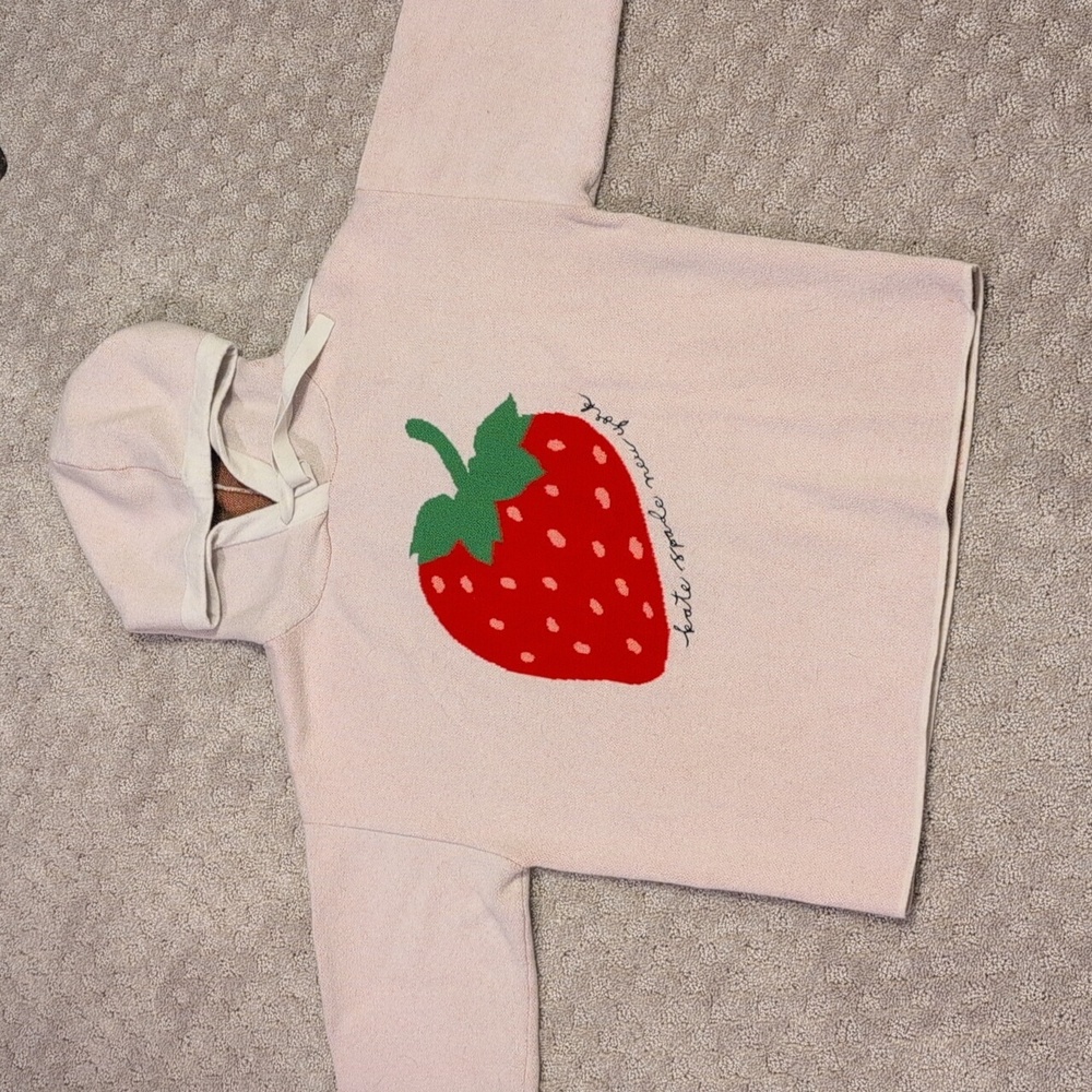 Kate Spade Two-piece Hoodie And Short Set Strawberry - Picture 12 of 14